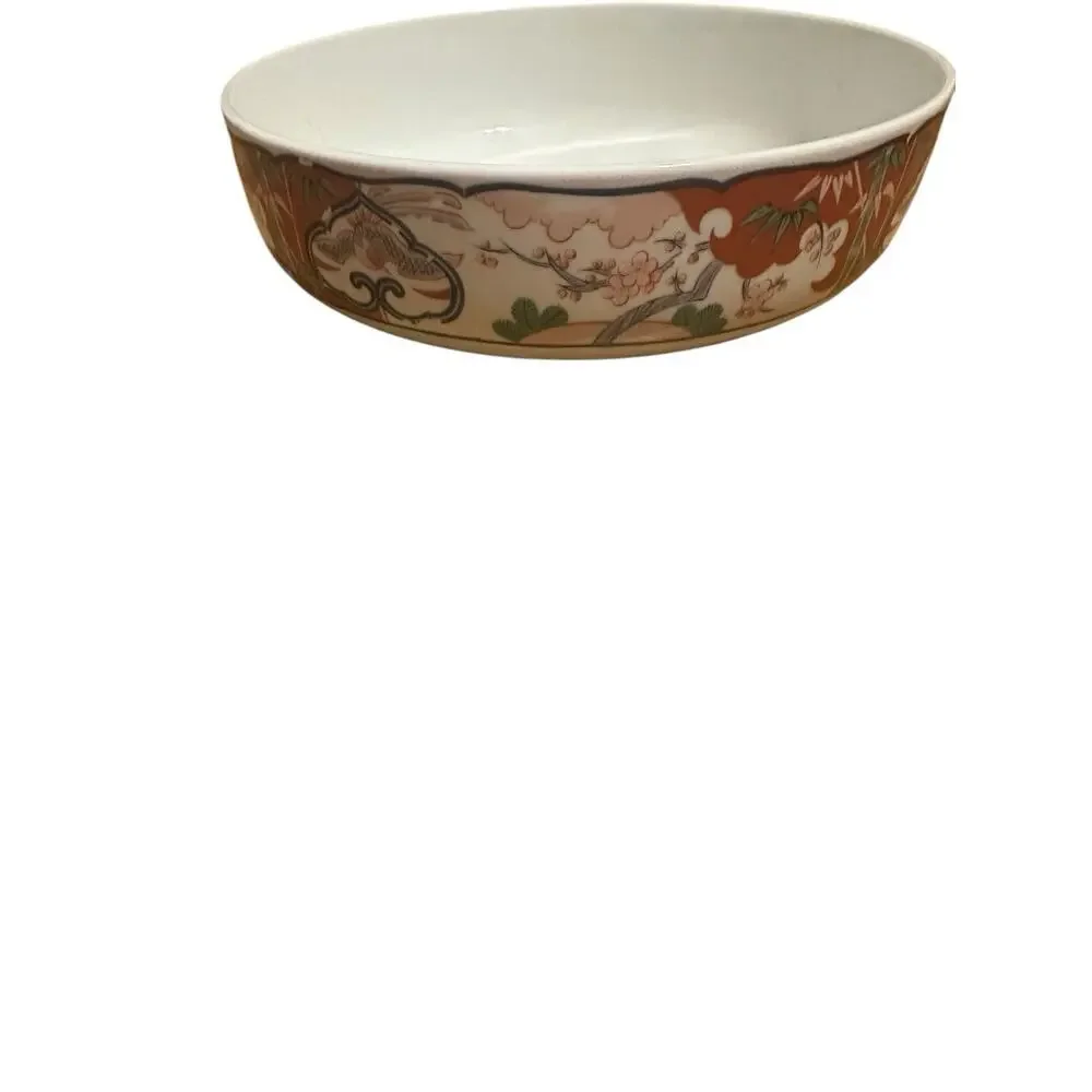 Vintage Georges Briard Heirloom Imari Fine China Large Serving Bowl Oriental 10" - Picture 14 of 16